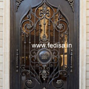 Stylish Front Entry Gate Grill Design for Homes No-382
