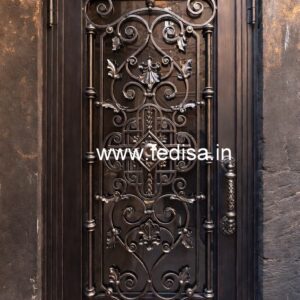 Modern Gate Grill Design with Artistic Detailing No-388