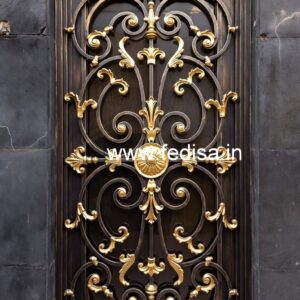Trendy Villa Gate Grill Design for Exterior Beauty No-392