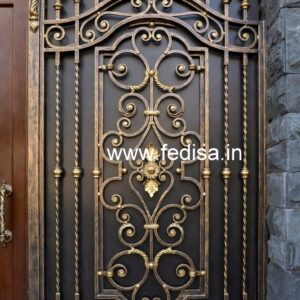 Elegant Front Entrance Gate Grill Design Ideas No-415