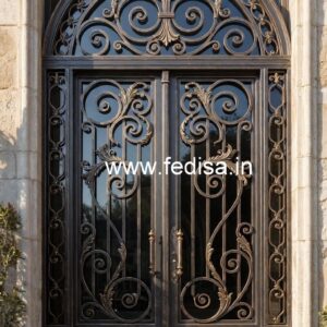 Stylish Decorative Gate Grill Design for Villas No-423