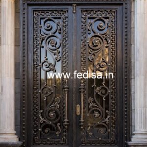 Elegant Black Gate Grill Design for House Entrance No-425