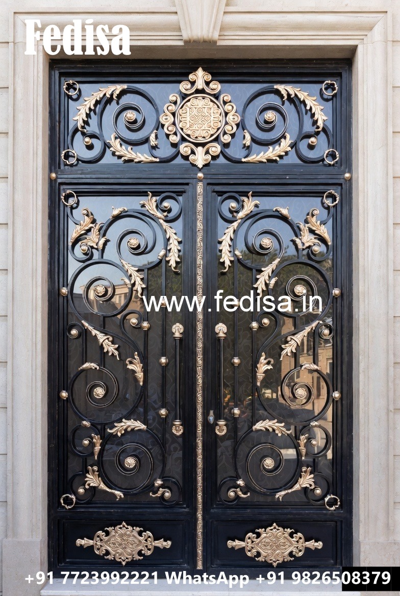 Beautiful Iron Gate Grill Design for Premium Houses No-429