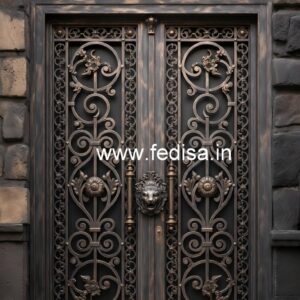 Modern Black Iron Gate Grill Design Inspiration No-441