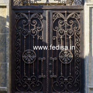 Modern Fancy Gate Grill Design for Elegant Houses No-469