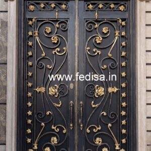 Artistic Modern Iron Grill Gate Design No-482