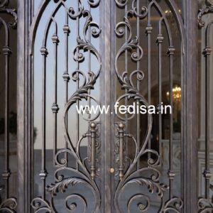 Fancy Residential Gate Grill Design for Modern Villas No-509