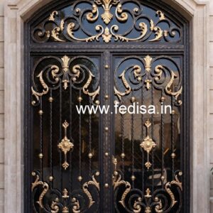 Artistic Elegant Gate Grill Design for Modern Homes No-591