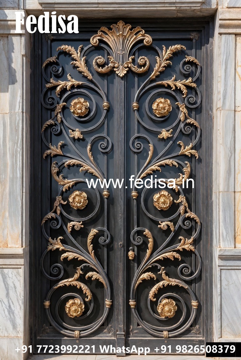 Unique Gate Grill Design Ideas for Luxury Villas No-613