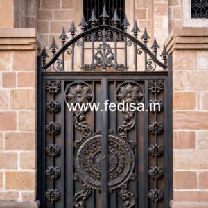 Stylish Metal Gate Grill Design for Main Entrance No-641