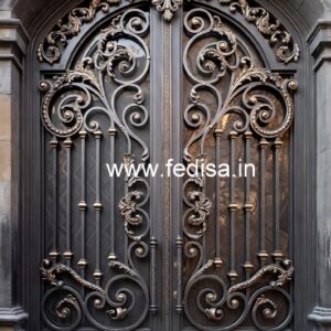 Designer Iron Gate Grill Design for Elegant Houses No-646