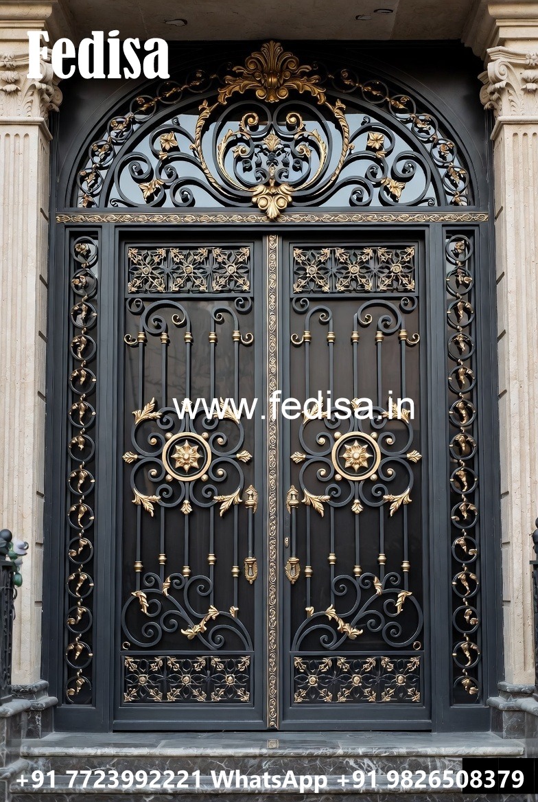 Grand Entrance Gate Grill Design for Luxury Villas No-648