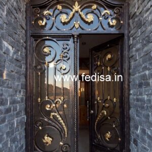 Fancy Front Gate Grill Design for Modern Homes No-649