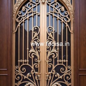 Unique Main Gate Grill Design for Stylish Houses No-650