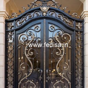 Elegant Villa Gate Grill Design with Luxury Finish No-655