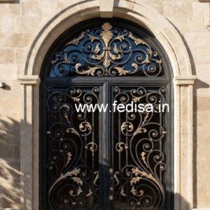 Stylish Iron Gate Grill Design with Modern Appeal No-670