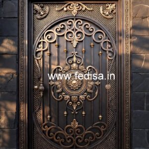 Front House Gate Grill Design with Elegant Pattern No-673