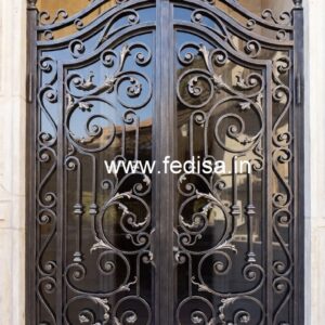 Modern Exterior Gate Grill Design for Villas No-674