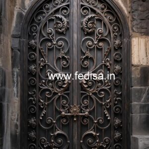 Elegant Iron Grill Gate Design for Main Doors No-680