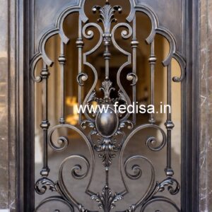 Creative Main Gate Grill Design for House Fronts No-694
