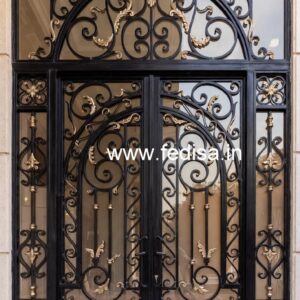 Elegant Front Gate Grill Design with Stylish Pattern No-700
