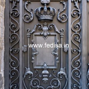 Elegant Front Entrance Gate Grill Design Ideas No-715