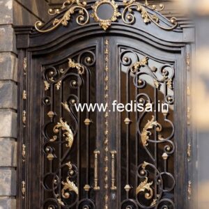 Elegant Black Gate Grill Design for House Entrance No-725