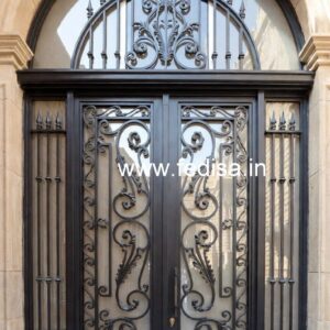 Artistic Villa Entrance Gate Grill Design Inspiration No-728