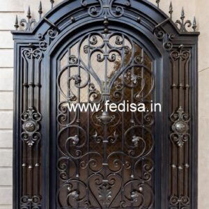 Stylish Royal Gate Grill Design for Luxury Villas No-733