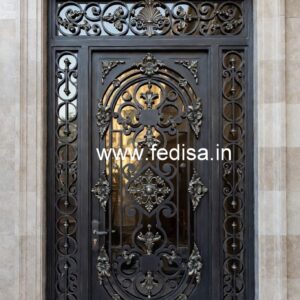 Modern Entrance Gate Grill Design with Elegant Pattern No-750