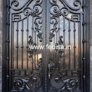 Contemporary Iron Grill Gate Design for Villas No-755