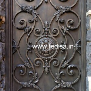 Luxury Black and Gold Gate Grill Design No-762