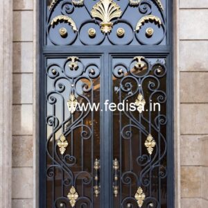 Contemporary Luxury Gate Grill Design for House Front No-780
