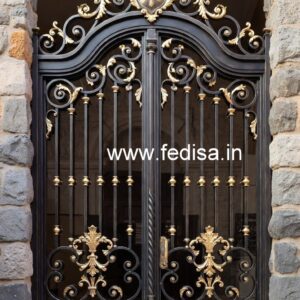 Elegant Steel Entrance Grill Gate Design No-784