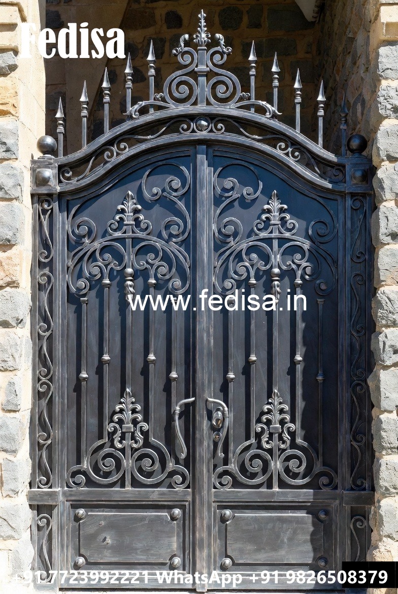 Modern Fancy Steel Gate Grill Design for Homes No-794