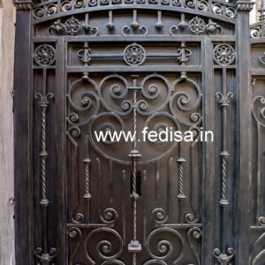 Contemporary Front Gate Grill Design with Elegant Finish No-796