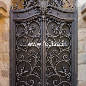 Stylish Exterior Grill Gate Design for Elegant Entrances No-803