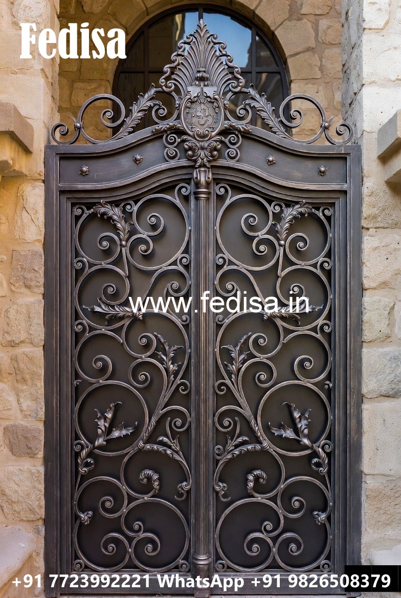 Stylish Exterior Grill Gate Design for Elegant Entrances No-803