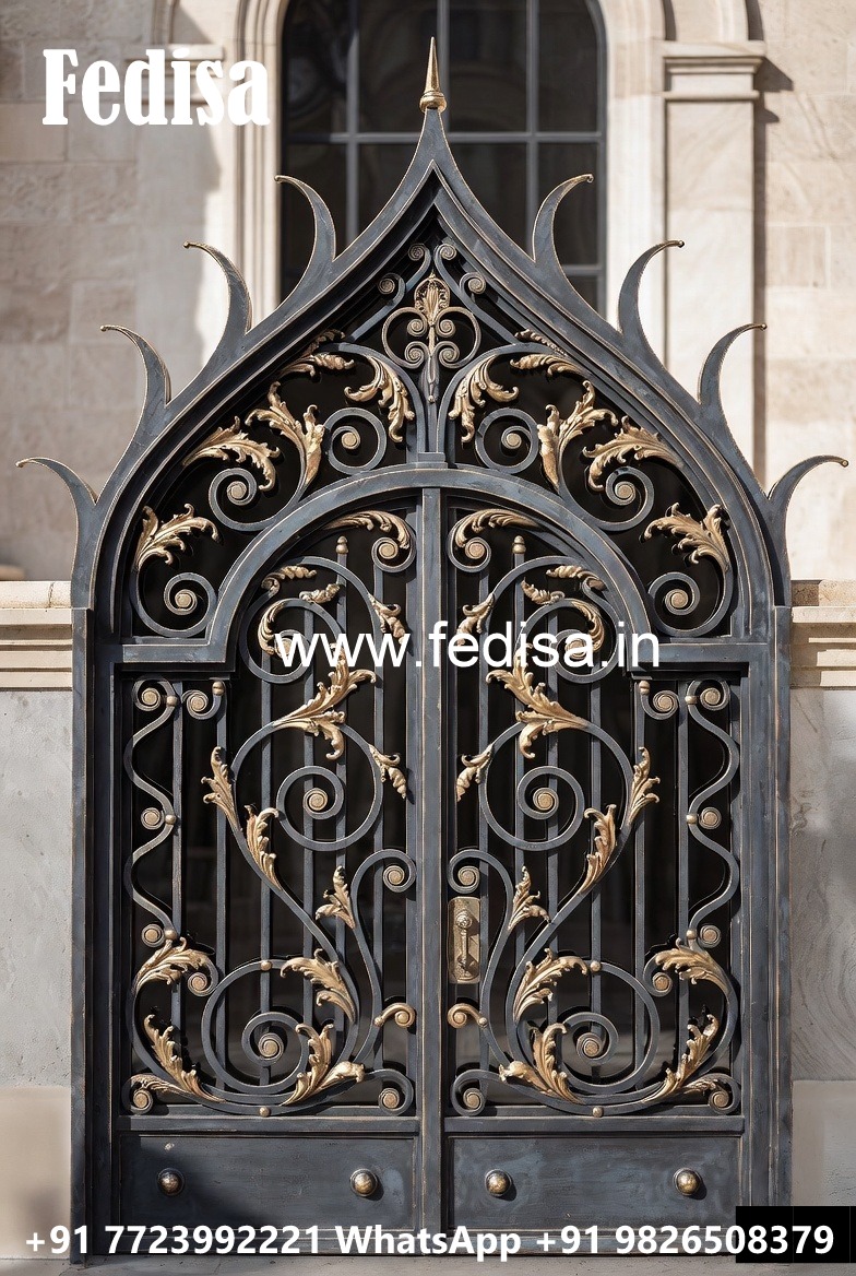 Decorative Sliding Gate Grill Design for Modern Homes No-818