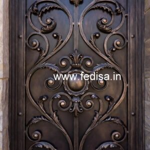 Fancy Exterior Steel Gate Grill Design Inspiration No-845