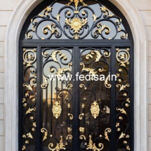 Luxury Iron Entrance Grill Gate Design No-848