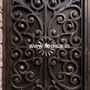 Fancy Decorative Iron Grill Gate Design No-858