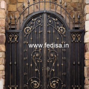 Elegant Modern Exterior Grill Gate Design No-875