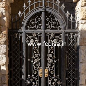 Beautiful Artistic Grill Gate Design for Villas No-879