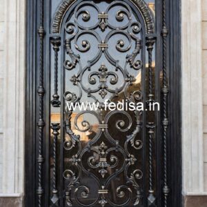 Contemporary Black Steel Grill Gate Design No-890