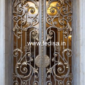 Artistic Elegant Gate Grill Design for Modern Homes No-891