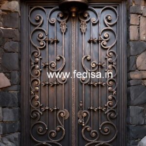 Elegant Steel Gate Grill Design for Main Entrance No-904