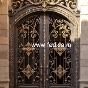 Fancy Metal Gate Grill Design for Modern Villas No-983