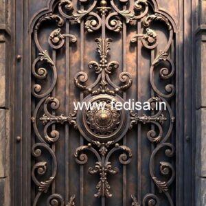 Elegant Front Gate Grill Design with Stylish Pattern No-1000