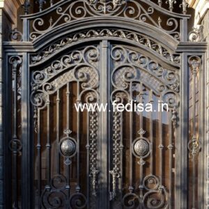 Artistic Main Gate Grill Design for Contemporary Houses No-1005